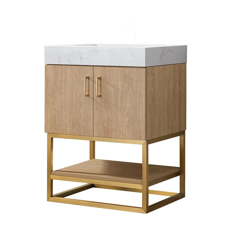 Annice 60'' Double Bathroom Vanity with Stone Top | Wayfair North America