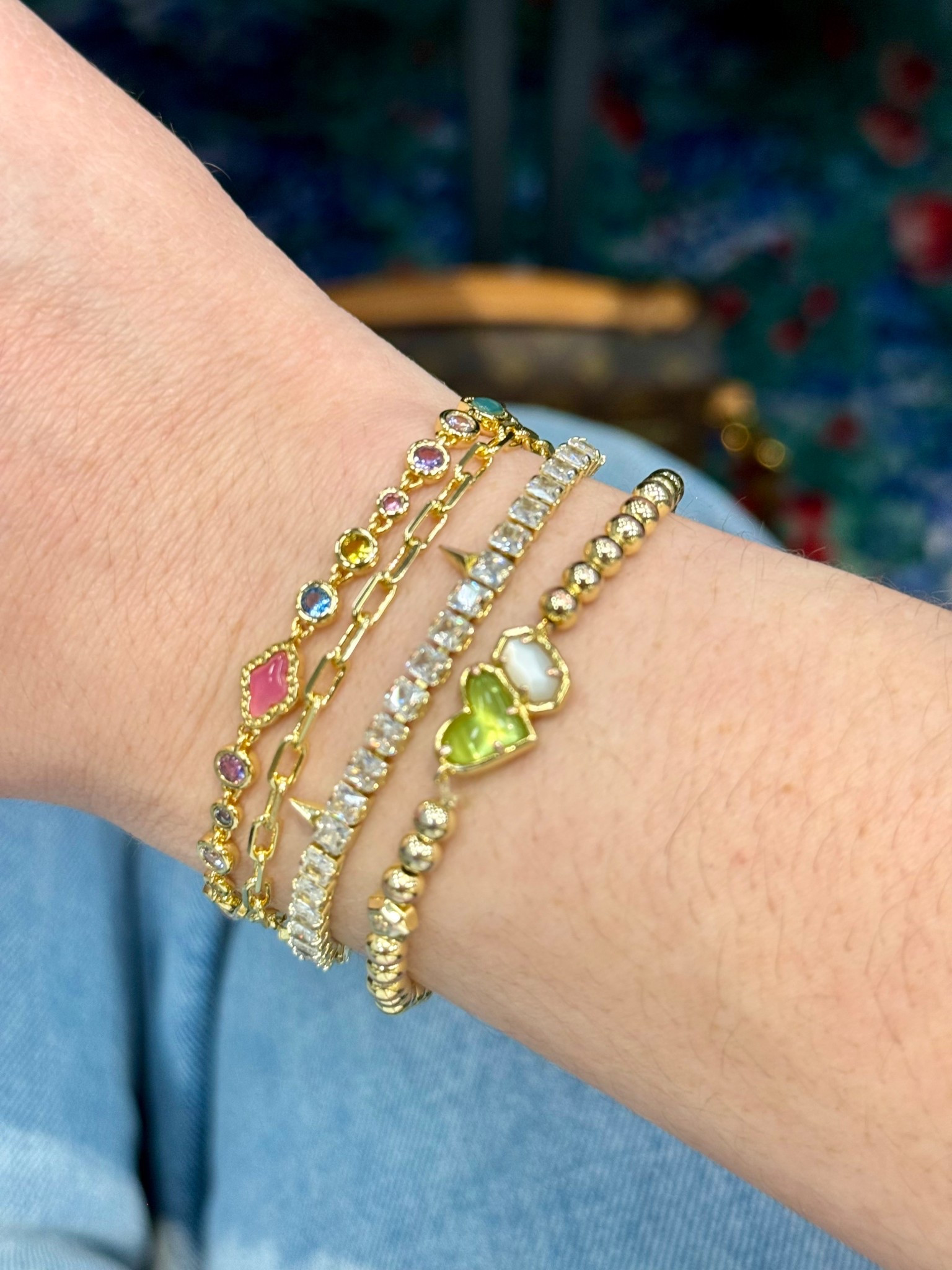 Kendra Scott bracelet stack 

#LTKgrwm #LTKdayinmylife #LTKootd