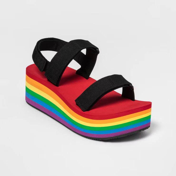 Pride Adult Adventure Platform Sandals | Target