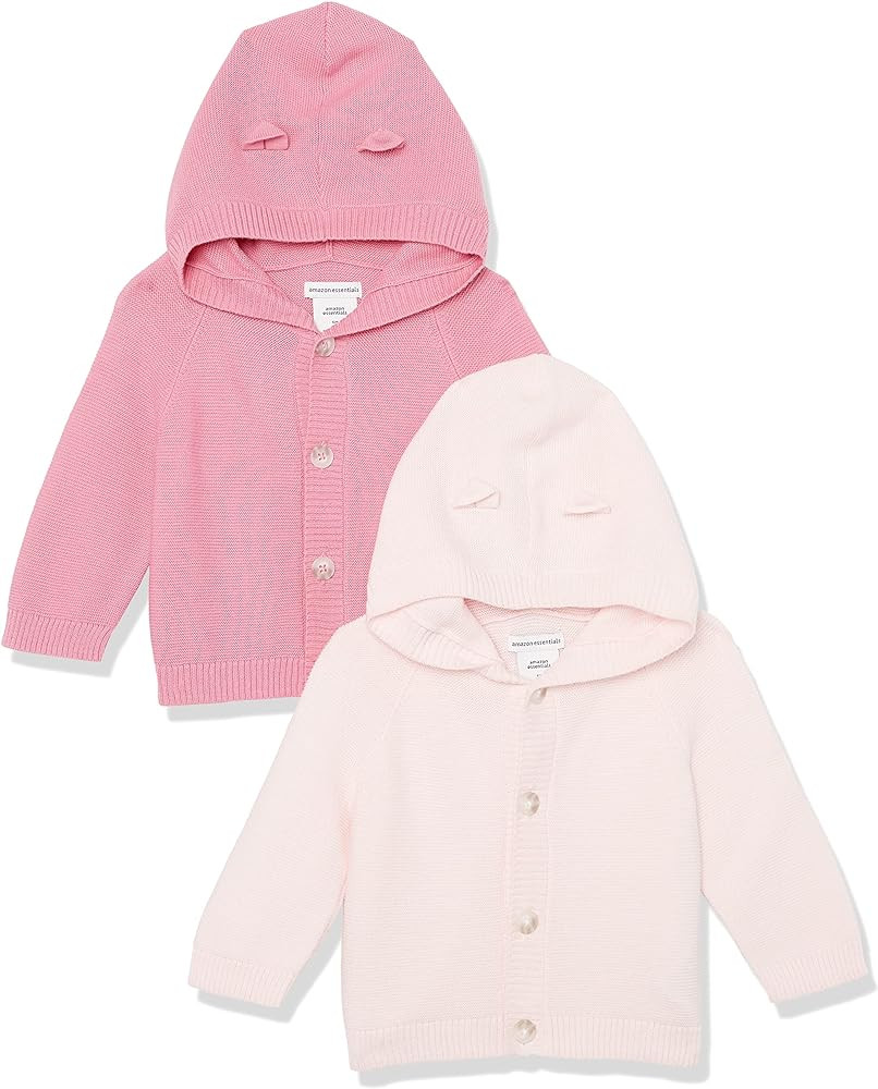 Amazon Essentials Unisex Babies' Hooded Sweater, Pack of 2 | Amazon (US)