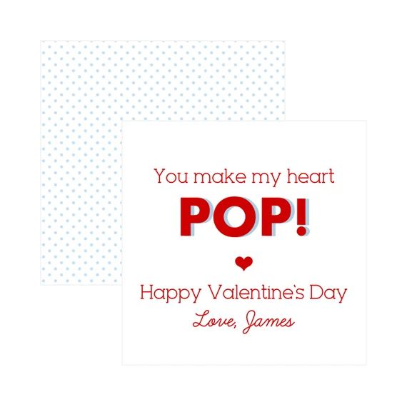 Boys POP Cards - Set of 25 Valentines | Etsy (US)