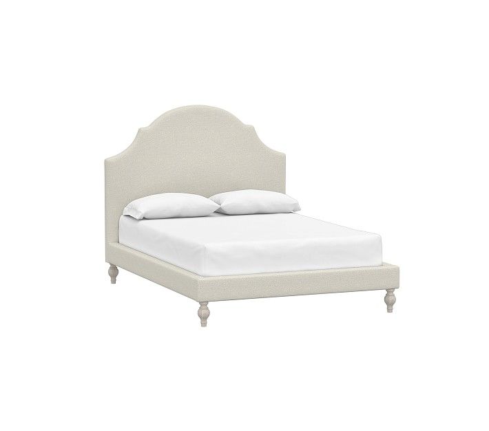 Chloe Bed Full Performance Boucle Oatmeal | Pottery Barn Kids