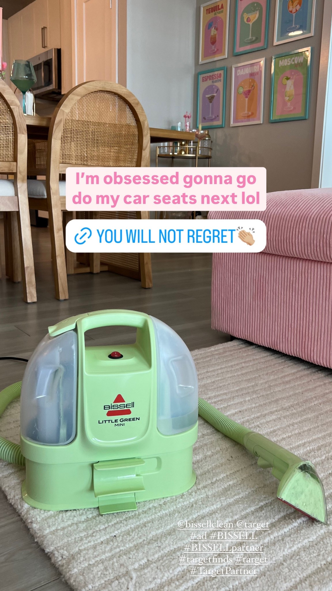 #ad adulting is getting excited about new cleaning products. @bissellclean Little Green Mini will be your best purchase to date 👏🏼 I swear this @target find can get ANY stain out!!! on sale for under $90 right now + on my @shop.ltk #shopltk #BISSELL
#BISSELLpartner
#targetfinds #target
#TargetPartner
