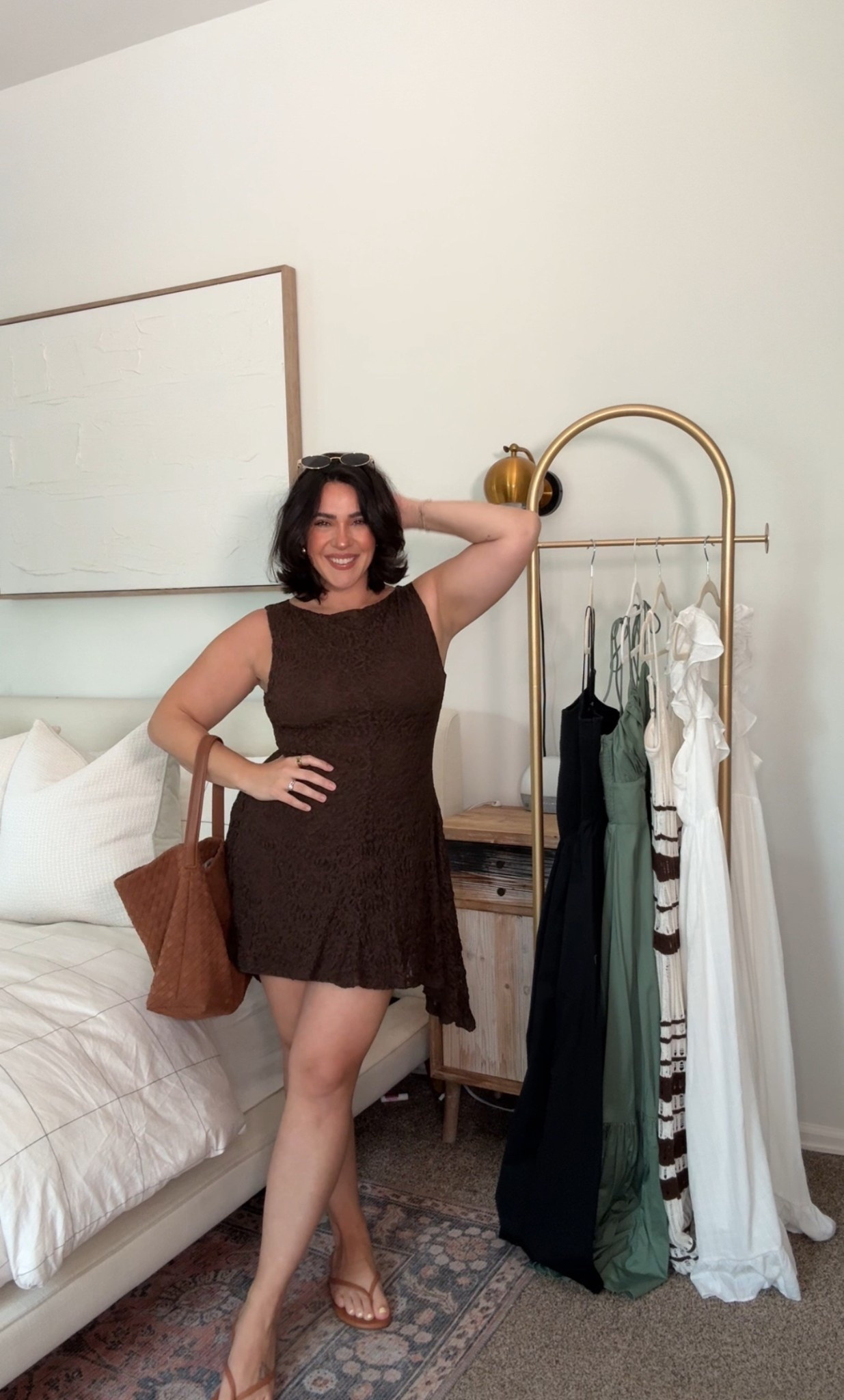 Use code AFKATHLEEN FOR 15% off today only!Perfect little summer dress, size M. Wear it for a date night, event, wedding, girls day. Dress it up or down. It’s double lined and stretchy but light! Very flattering a line for my body type. 

#LTKSeasonal #LTKTravel #LTKMidsize