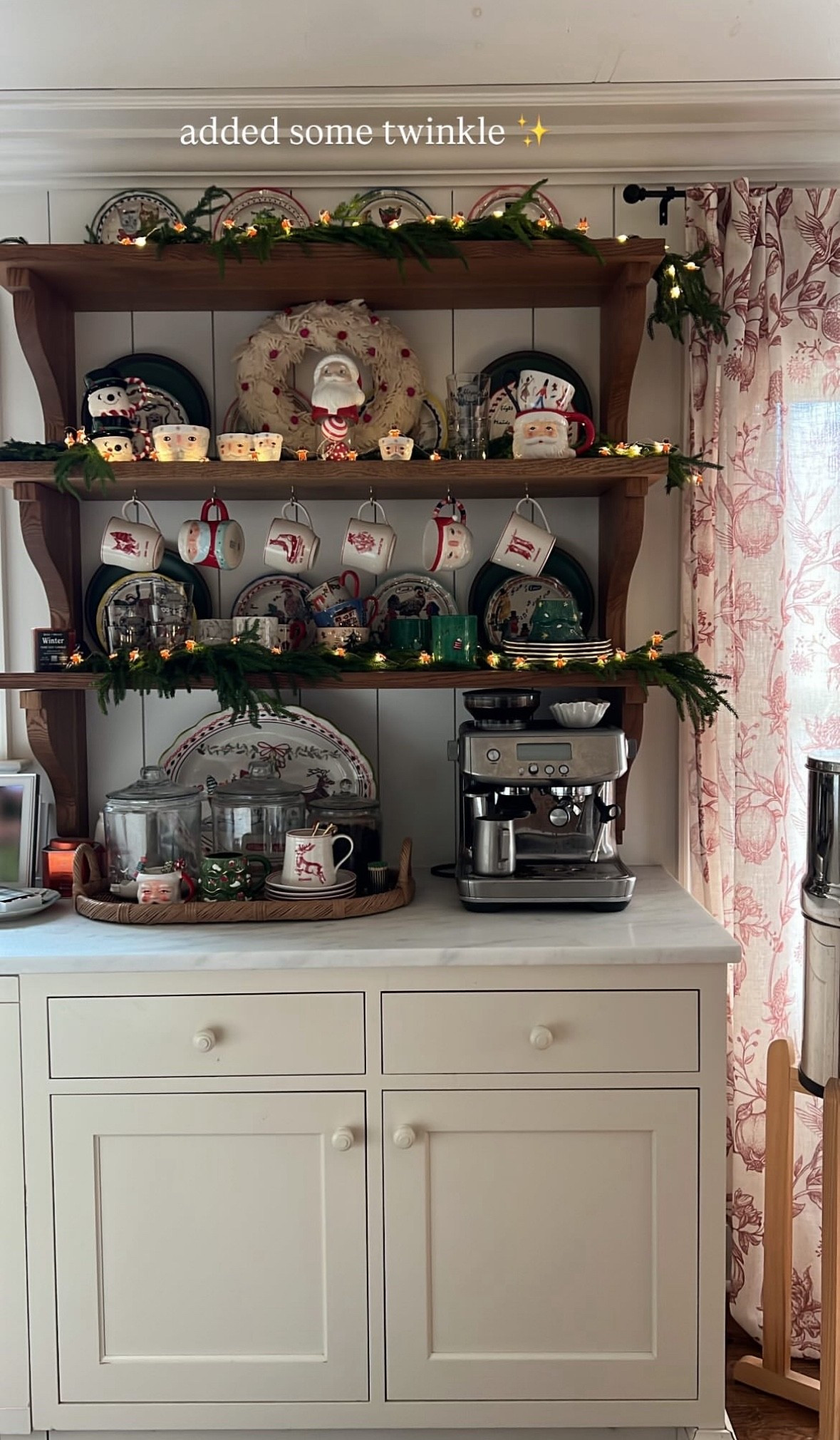 Christmas coffee bar kitchen details

#LTKHome #LTKSeasonal #LTKHoliday