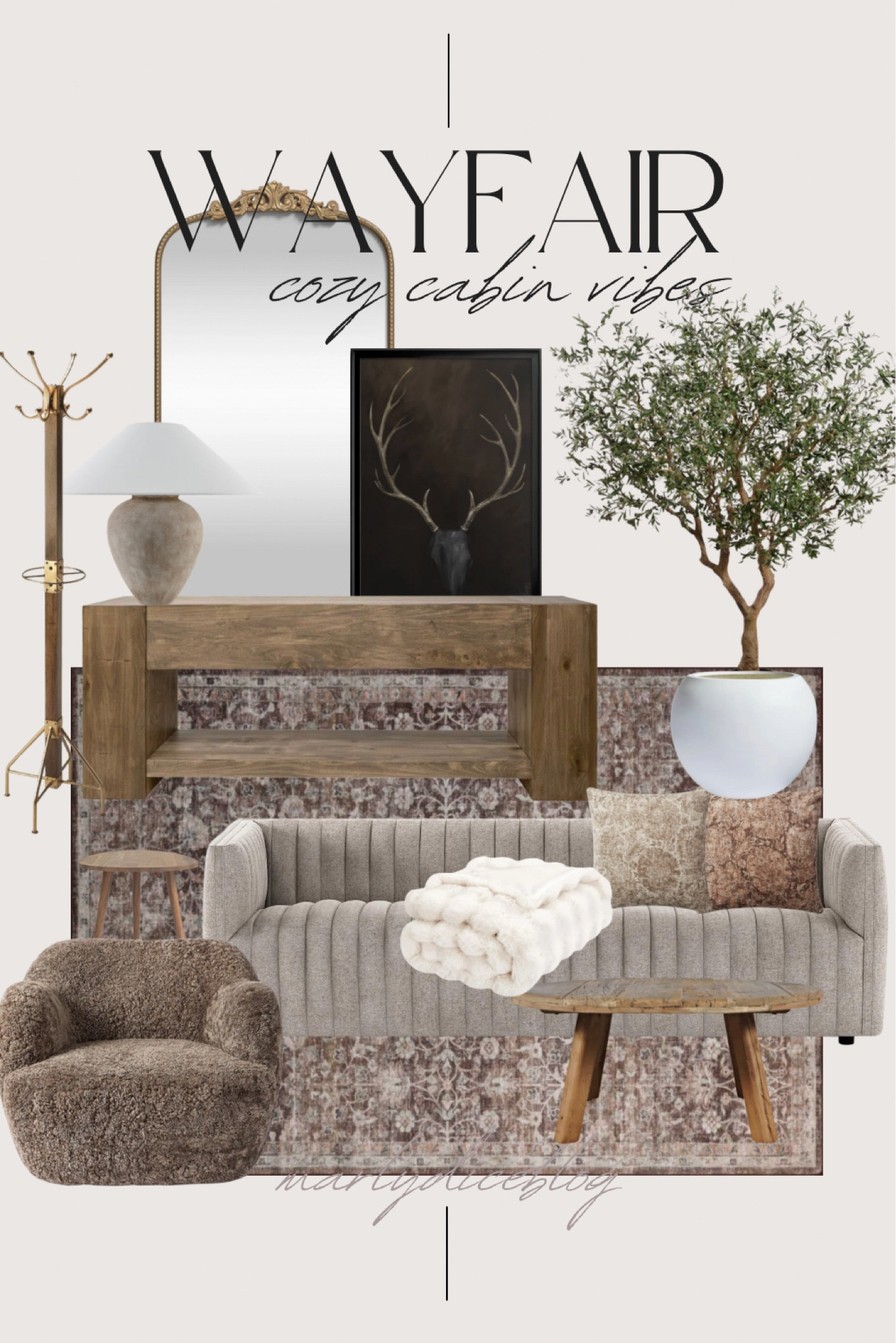 Wayfair finds, cozy cabin vibes, rustic furniture 

#LTKHome