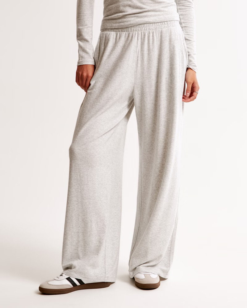 Cozy Lounge Knit Wide Leg Sweatpant | Abercrombie & Fitch (US)