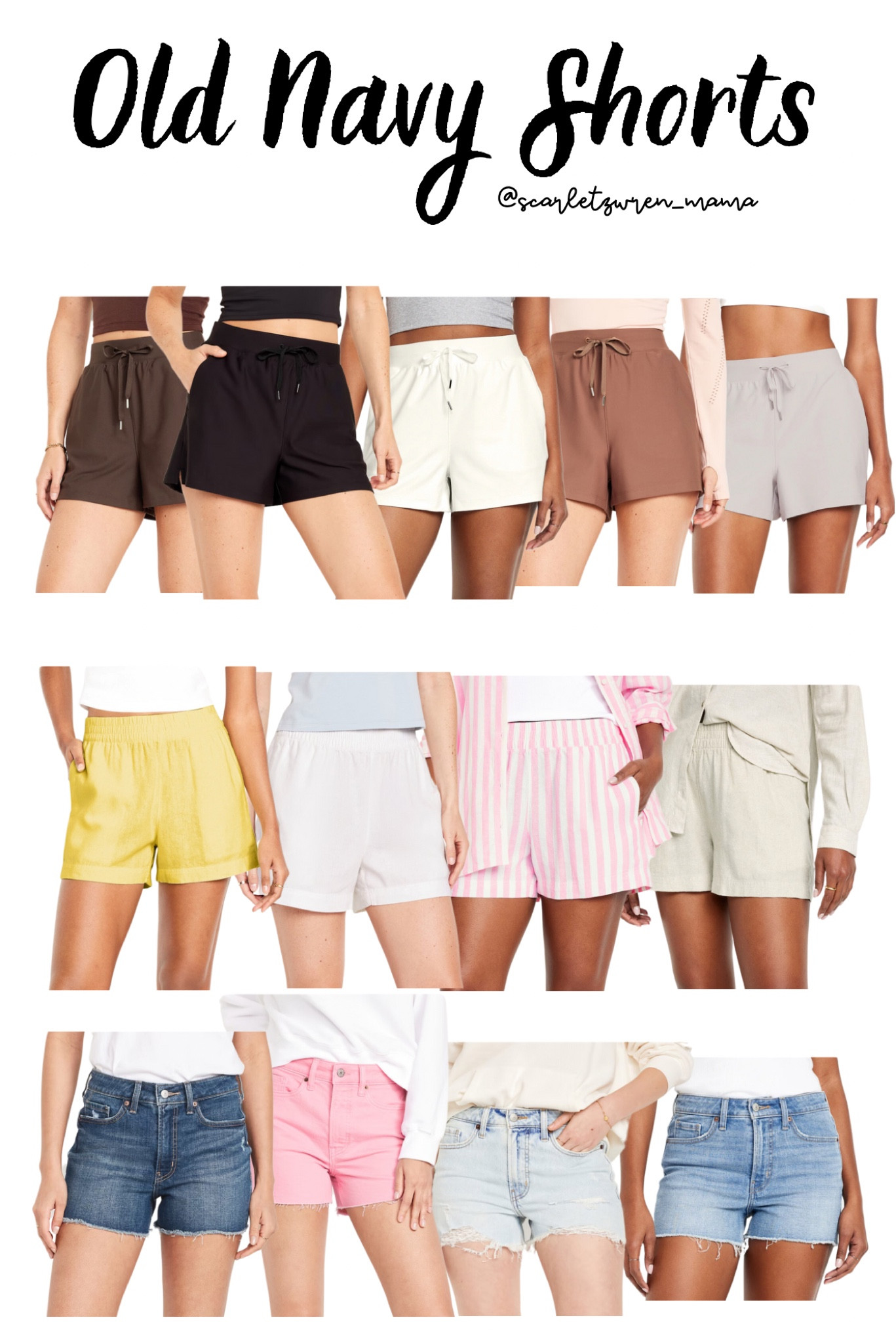 Old Navy Shorts! It never disappoints! I find that their online sales are always better so check out my LTK for all of these items. 

#LTKStyleTip #LTKActive #LTKSwim