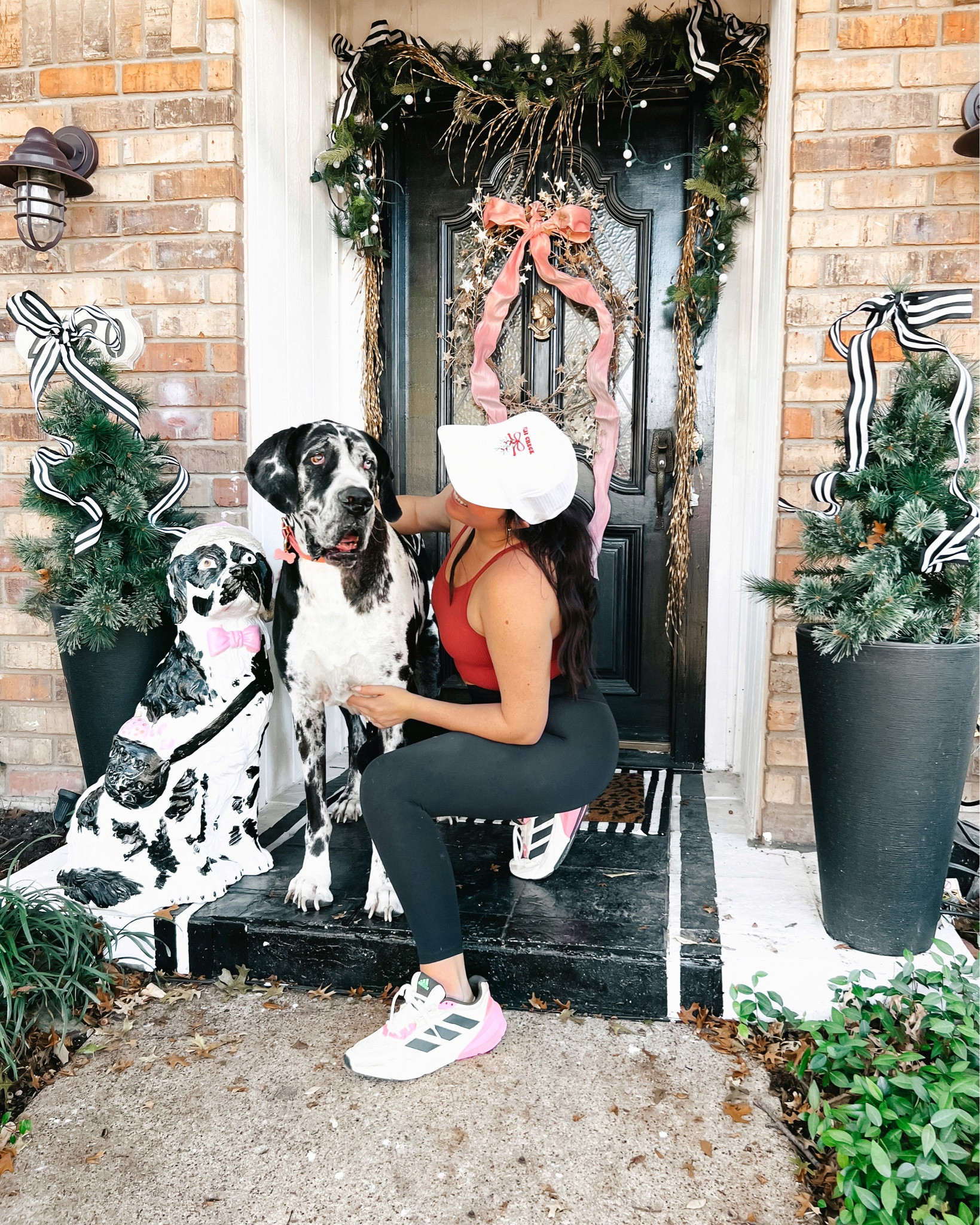 Tank // small
Leggings // small

Christmas, Great Dane, dog mom, porch, PINKmas, decor, holiday, Christmas trees

#LTKHoliday #LTKhome #LTKSeasonal