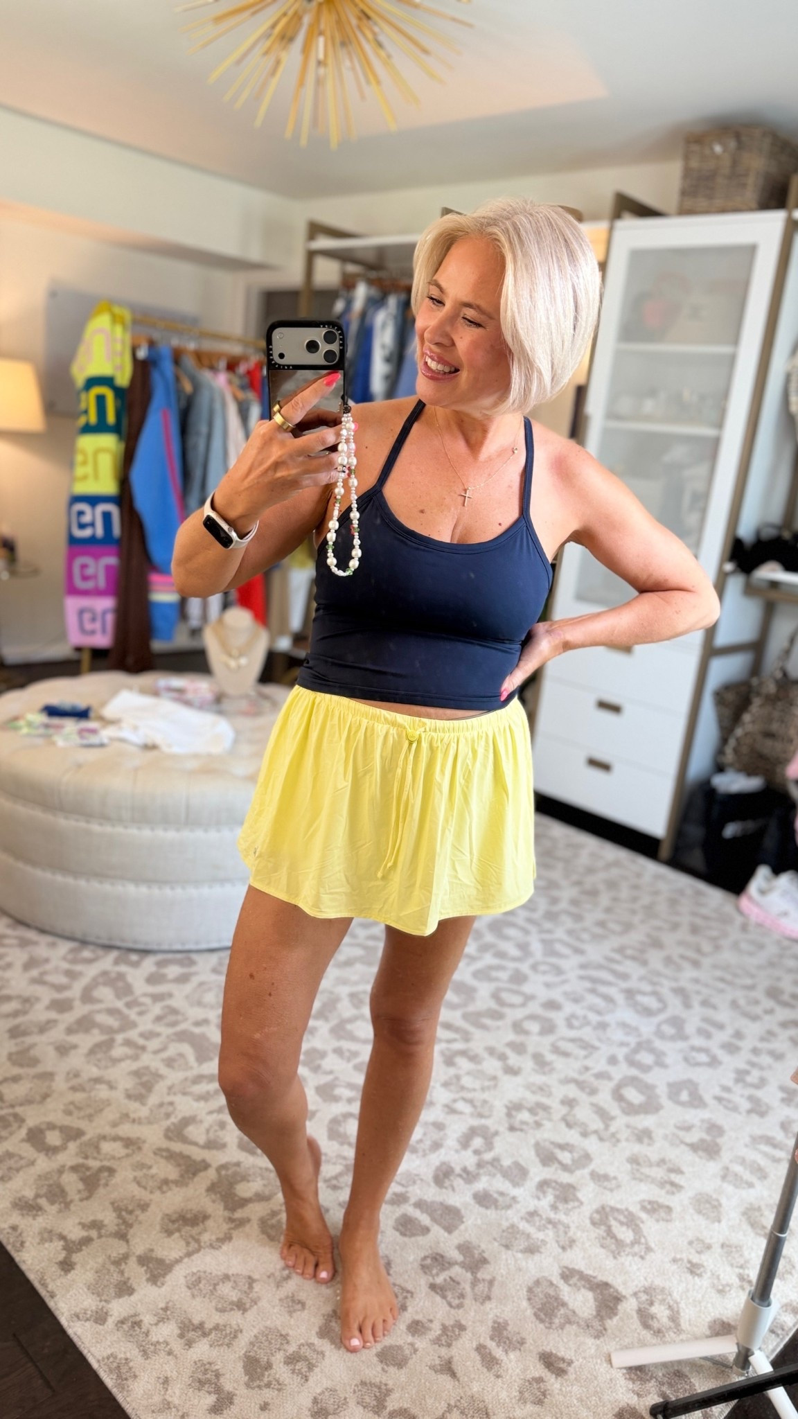 mix of high and low! top is amazon skirt is alo! love this workout look! 

#LTKootd #LTKgrwm #LTKfitnessgoals
