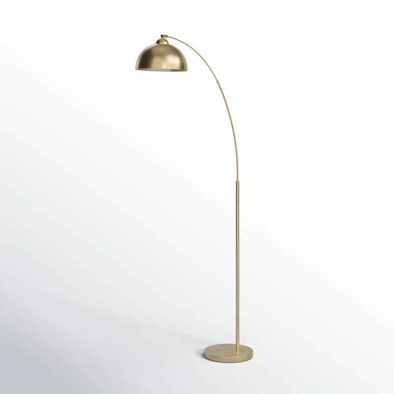 Santori 79'' Gold Arched Floor Lamp | Wayfair North America