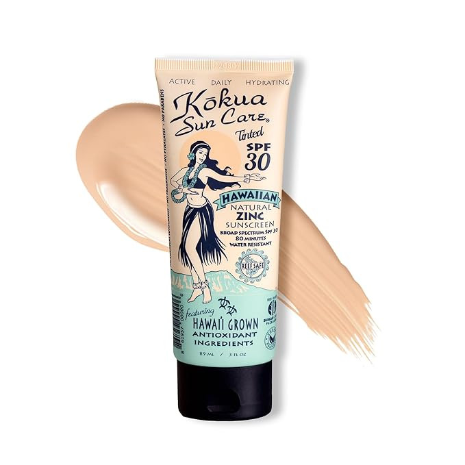 Kokua Sun Care Hawaiian Reef Safe SPF 30 | Zinc Oxide | Tinted Mineral for Face & Body | Sun Prot... | Amazon (US)