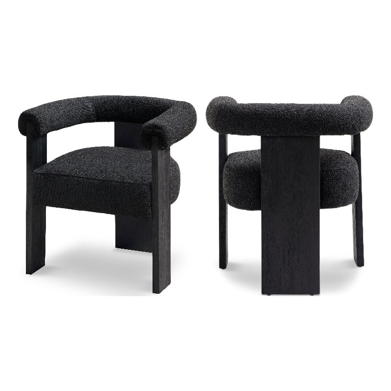 Meridian Furniture Barrel Black Dining Chair | Walmart (US)