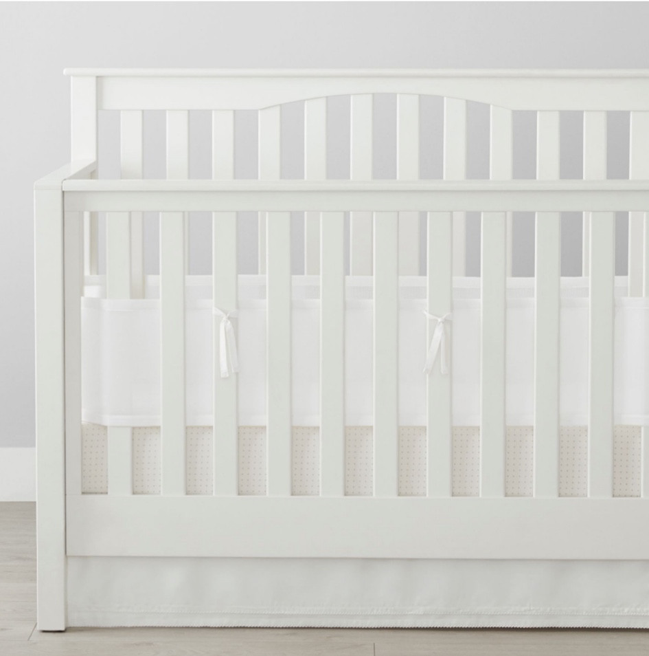 Crib mesh liner! Keep their hands & feet inside the crib. 

#LTKbaby #LTKkids #LTKunder100