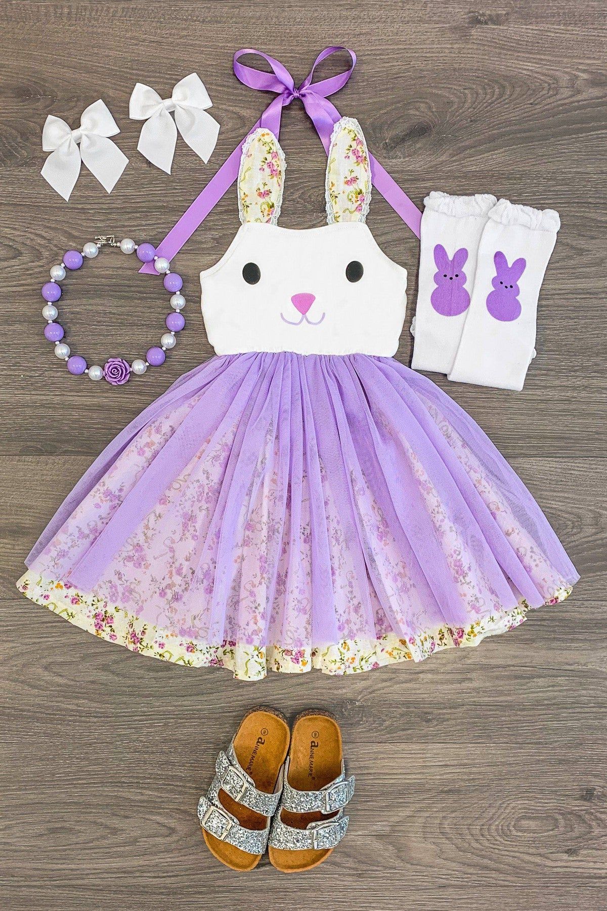 Purple Bunny Halter Tutu Dress | Sparkle In Pink