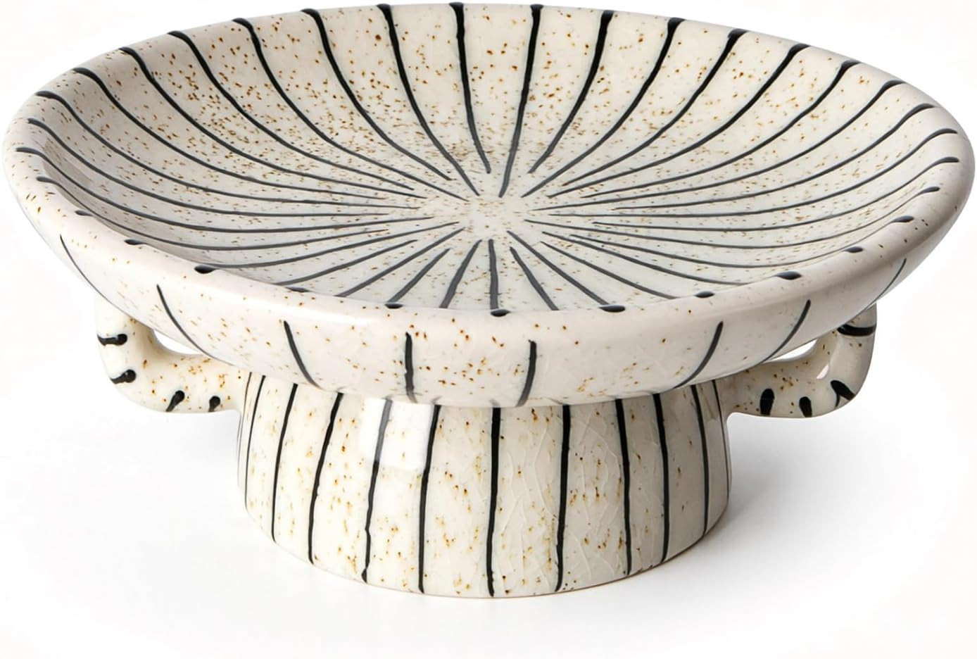 DOWAN 10.5'' Large Decorative Bowls, Handcrafted Ceramic Bowls for Home Decor, Centerpieces for Tables, Chic Key Holder for Entry Table, Unique Hand-painted Modern Art Deco Bowl | Amazon (US)