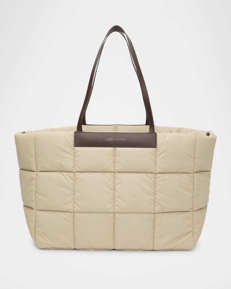 VeeCollective Porter Quilted Nylon East-West Tote Bag | Neiman Marcus