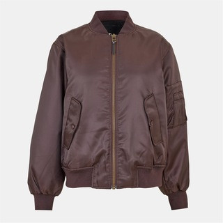 Women's Leon Long Sleeve Oversized Fit Bomber Jacket | Flannels UK