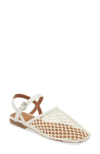 STAUD Rete Slingback Flat in Paper Netting at Nordstrom Rack, Size 5Us / 35Eu | Nordstrom Rack