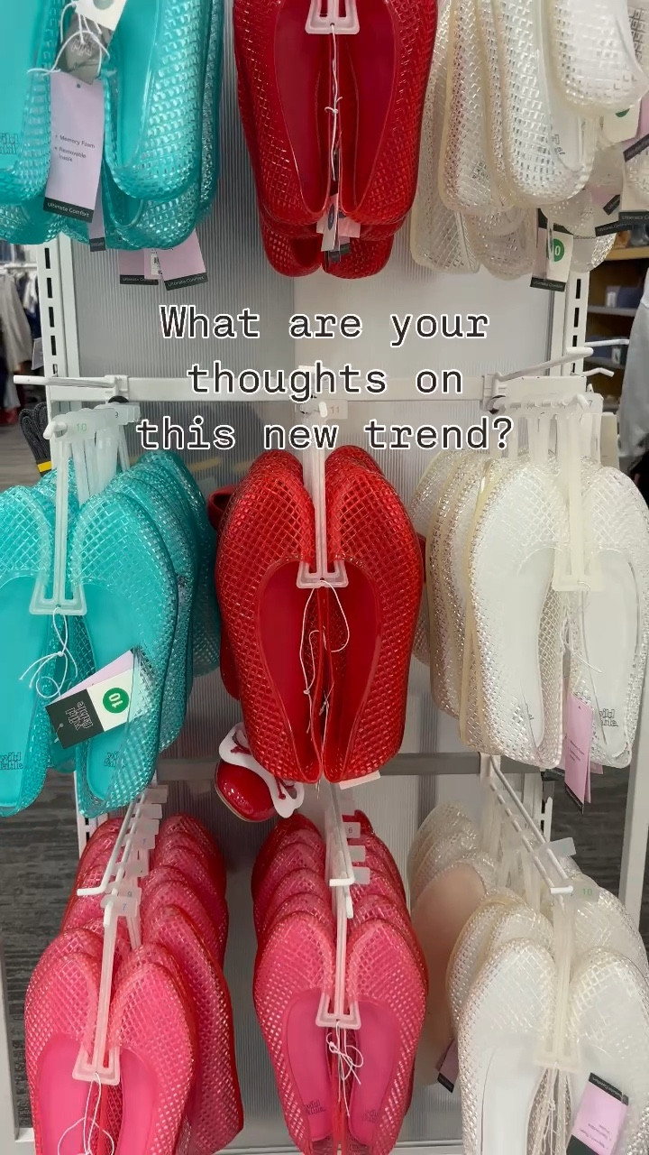 Transparent trend at Target

Size down if you’re in between sizes  

#LTKShoeCrush