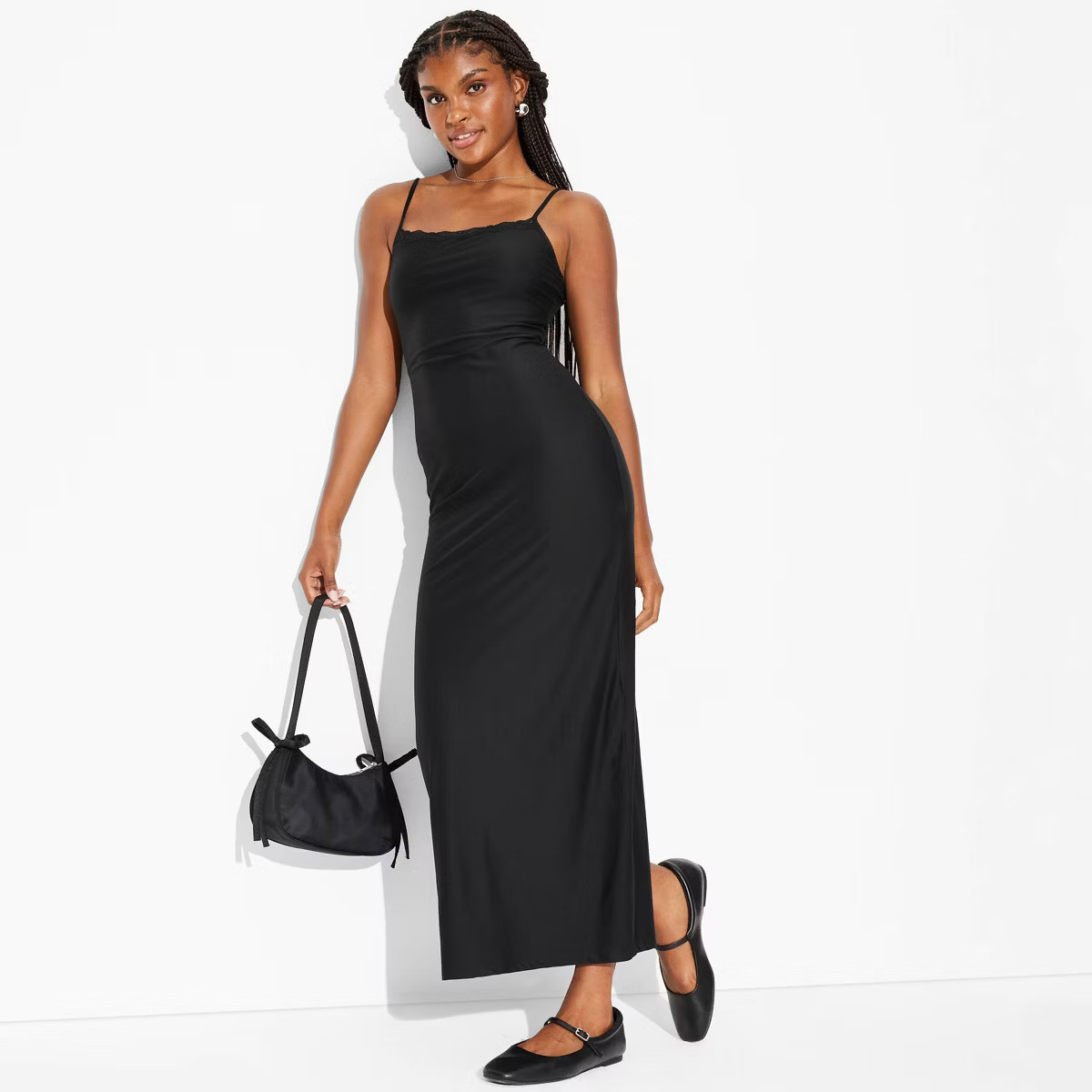 Women's Lace Trim Midi Slip Dress - Wild Fable™ | Target