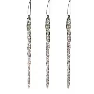 GERSON INTERNATIONAL 4.9 in. Christmas Icicle Ornaments (3 Packs of 20) 2156800EC - The Home Depo... | The Home Depot