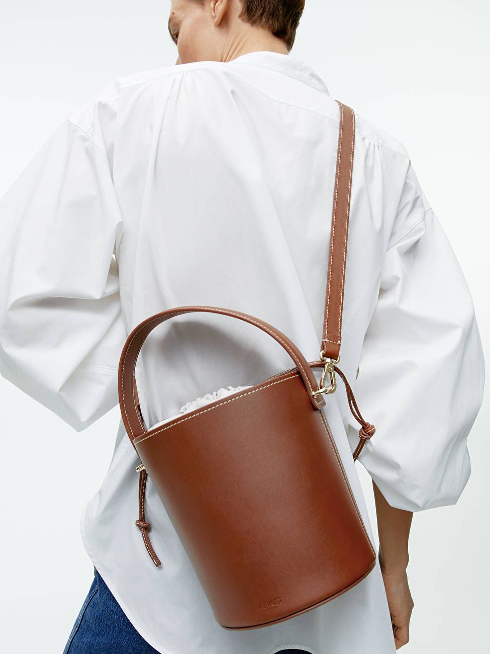 Small Leather Bucket Bag | ARKET
