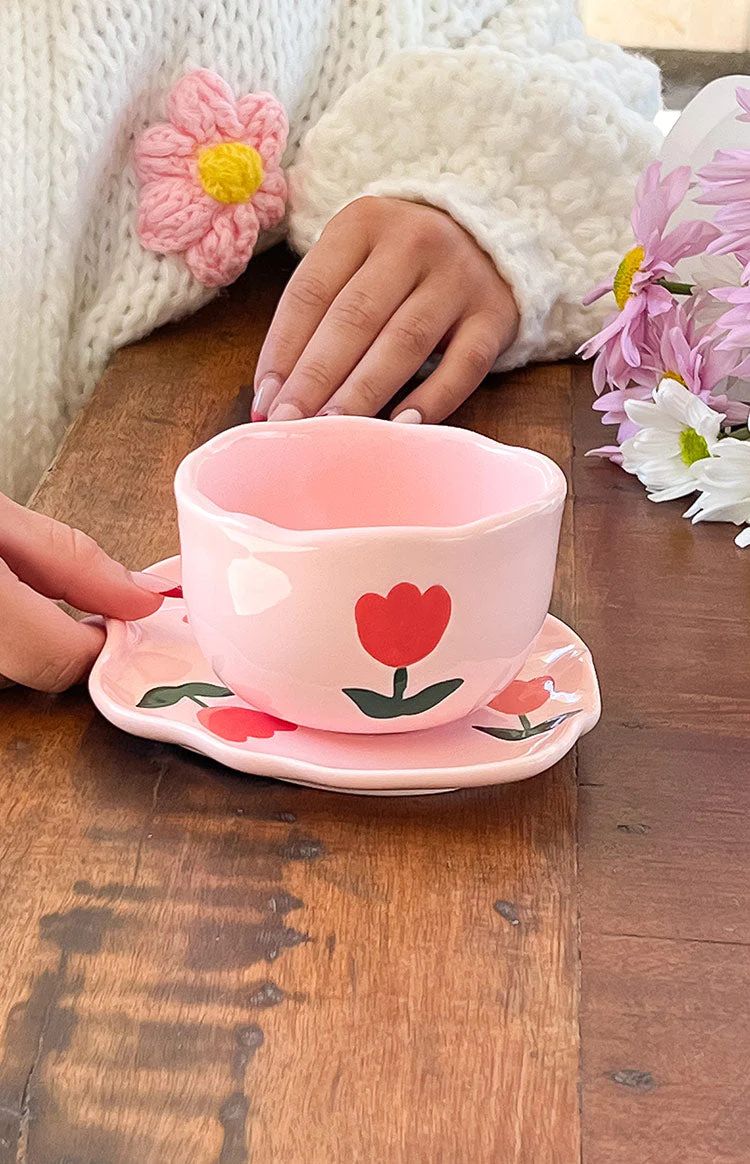 Daisy Pink Floral Mug Set | Beginning Boutique (US)