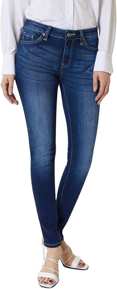 Kan Can Women's Mid Rise Skinny Jeans KC7085 | Amazon (US)