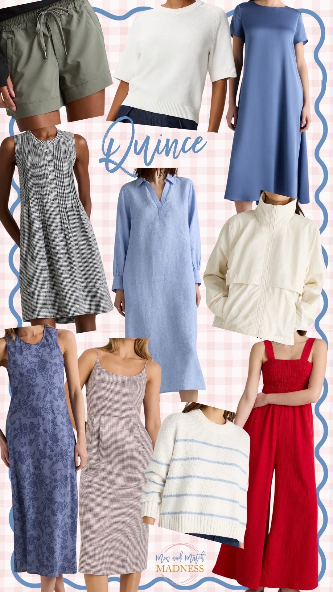 What I ordered from Quince! 
Sizing: 
Windbreaker  - xs
Sweater & Tee - xs
Shorts - small
Jumpsuit - small
Midi Dresses  - small
Maxi Dresses - xs
Swing Dress - xs

#LTKdayinmylife #LTKSeasonal #LTKOver40
