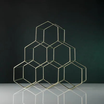 Belmont 6 Bottle Tabletop Wine Bottle Rack Viski | Wayfair North America