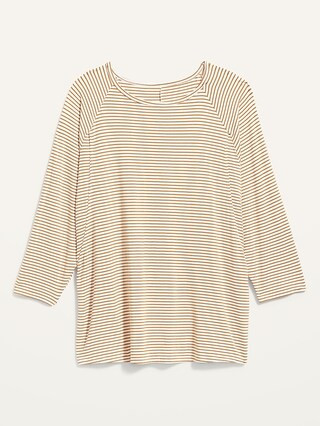 Maternity 3/4-Sleeve Double-Layer Nursing Top | Old Navy (US)