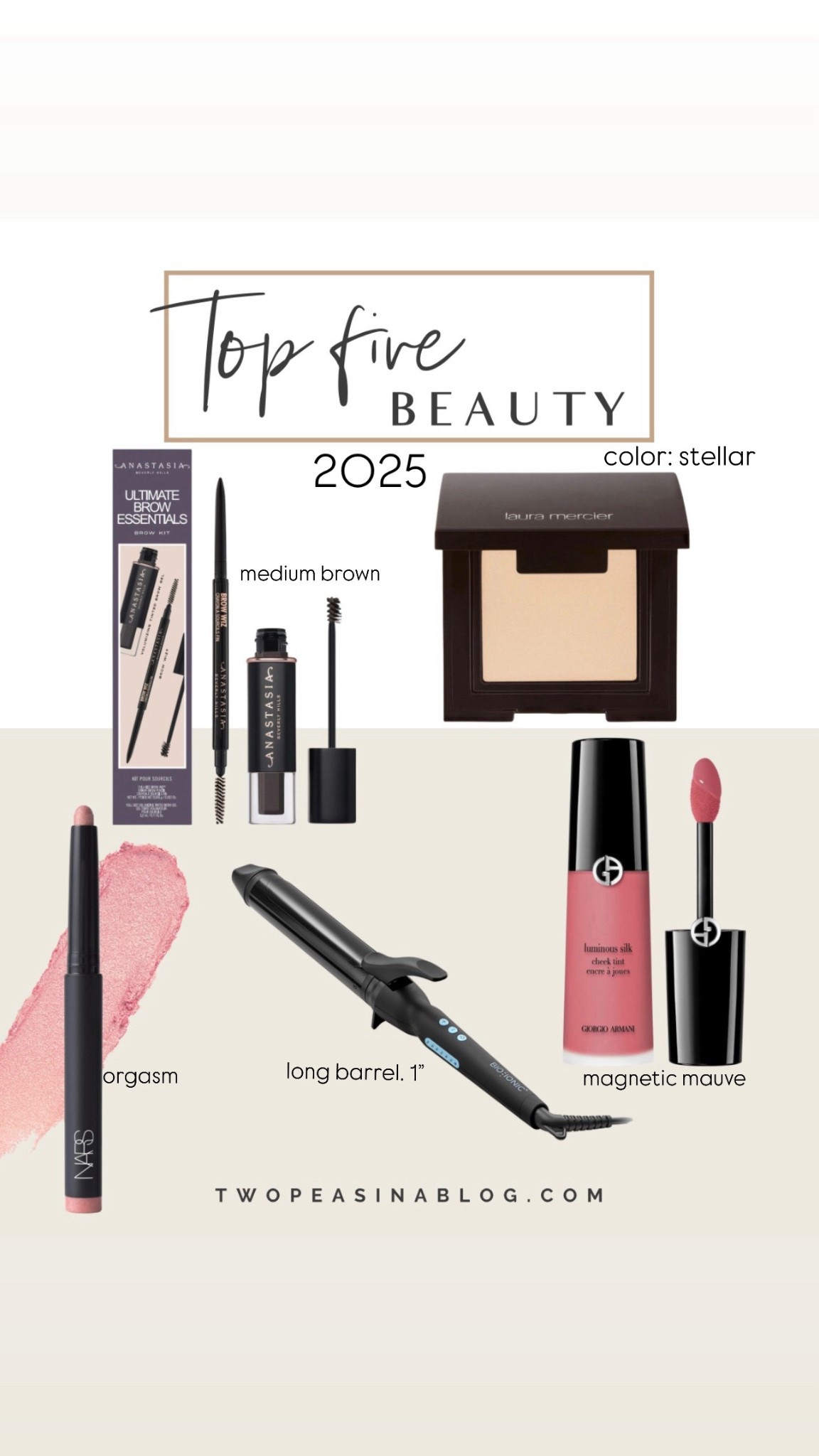 Top five beauty of 2025. Best Sellers  

#LTKOver40 #LTKdayinmylife #LTKBeauty