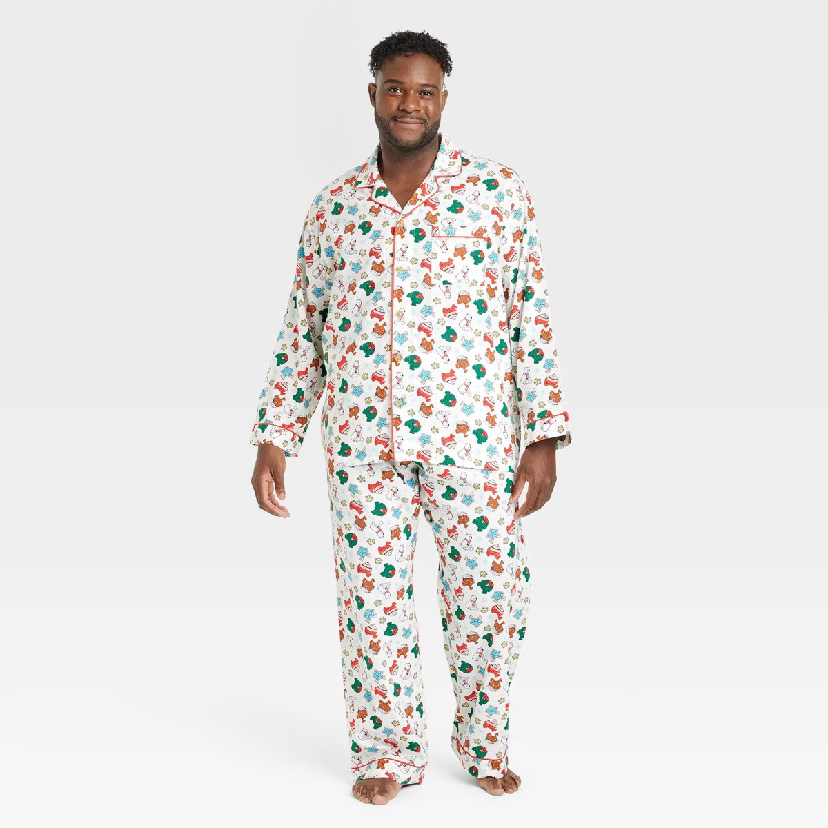 Men's Holiday Treats Print Flannel Holiday Matching Family Pajama Set - Wondershop™ White | Target