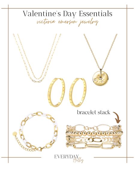 Gifts for Her | Valentines Day 🌹
Victoria Emerson Jewelry favorites!! 
code: 50HOLLY for 50% OFF!!! 

gold jewelry | victoria emerson | bracelets | valentines ideas | valentines gifts | earrings | hoops | gifts for her 

#LTKunder50 #LTKsalealert #LTKunder100
