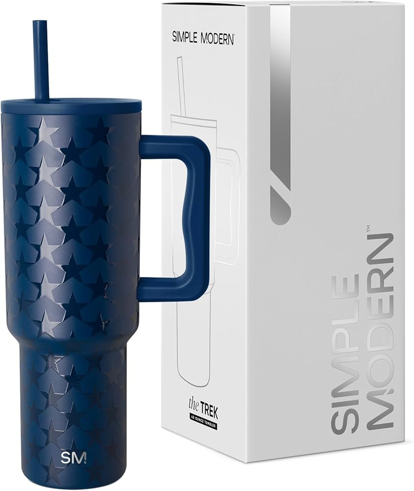 Simple Modern 4th of July 40 oz Trek Tumbler with Handle and Straw Lid | Cup Holder Friendly Insu... | Amazon (US)