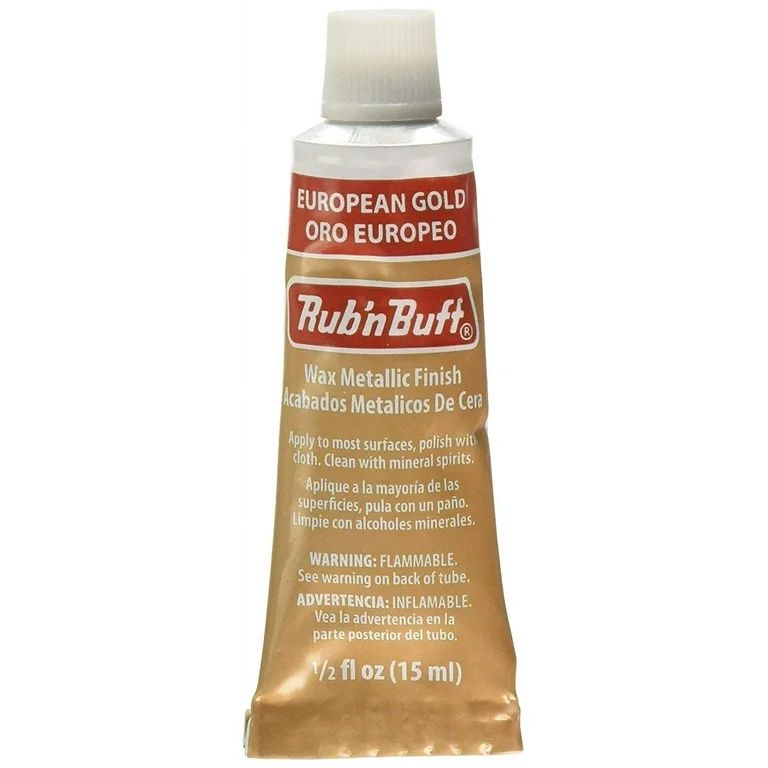 Amaco Rub 'N Buff Wax Metallic Finish, European Gold, 0.5-Fluid Ounce - Walmart.com | Walmart (US)