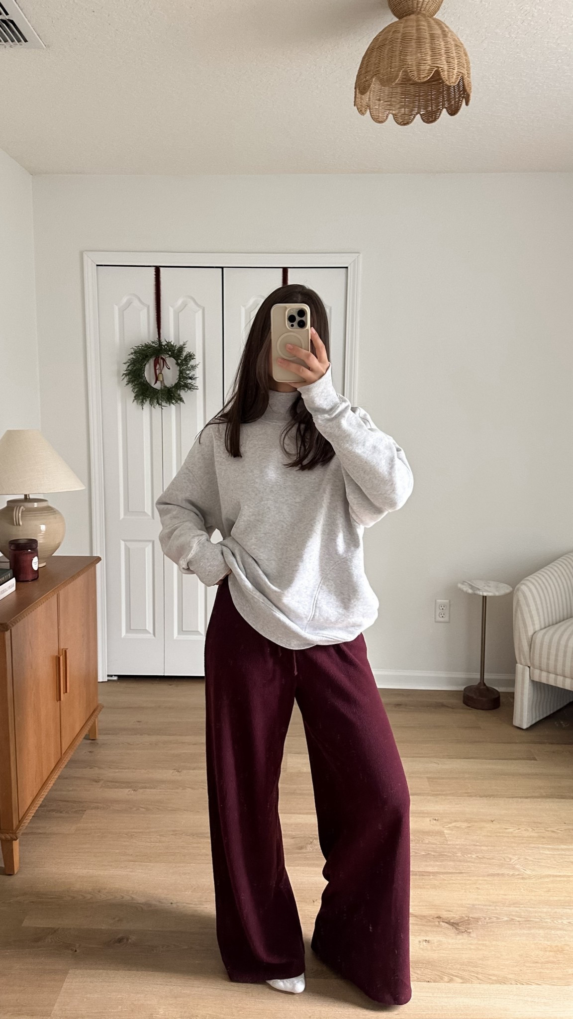 Gloomy day outfit. Wearing size small. This color sweatshirt is sold out (from aerie) but linked similars 

#LTKootd #LTKSeasonal #LTKSaleAlert