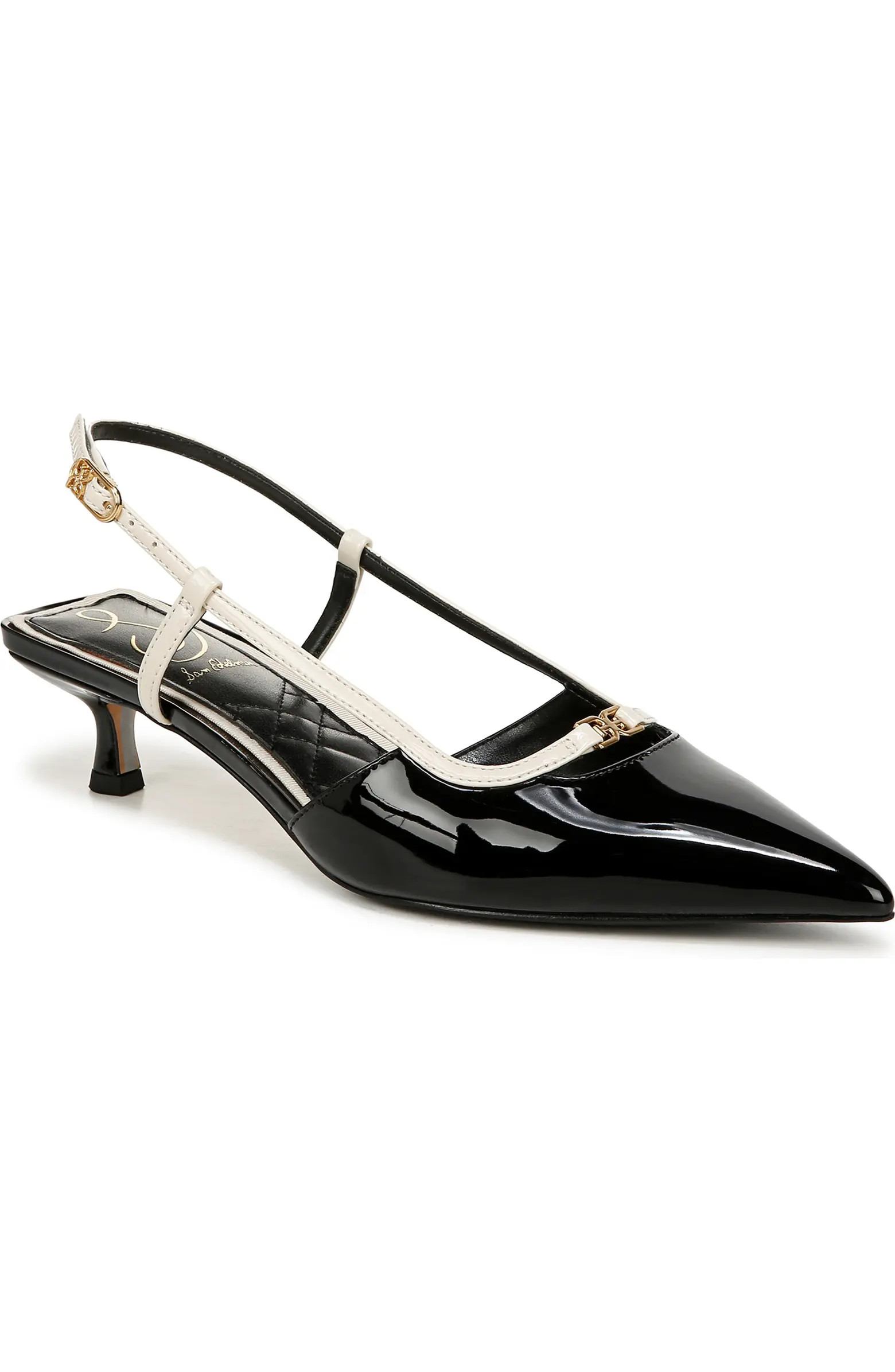Toni Slingback Pointed Toe Kitten Heel Pump (Women) | Nordstrom