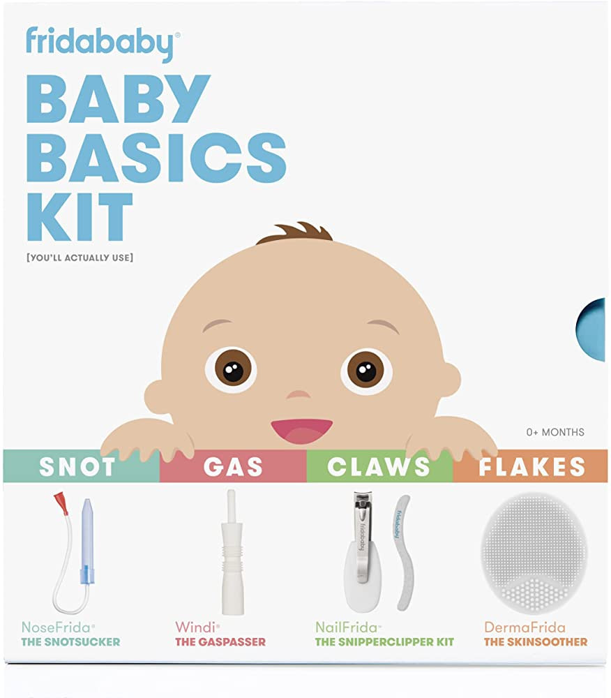 Frida Baby Baby Basics Kit |Includes NoseFrida, NailFrida, Windi, DermaFrida + Silicone Carry Cas... | Amazon (US)