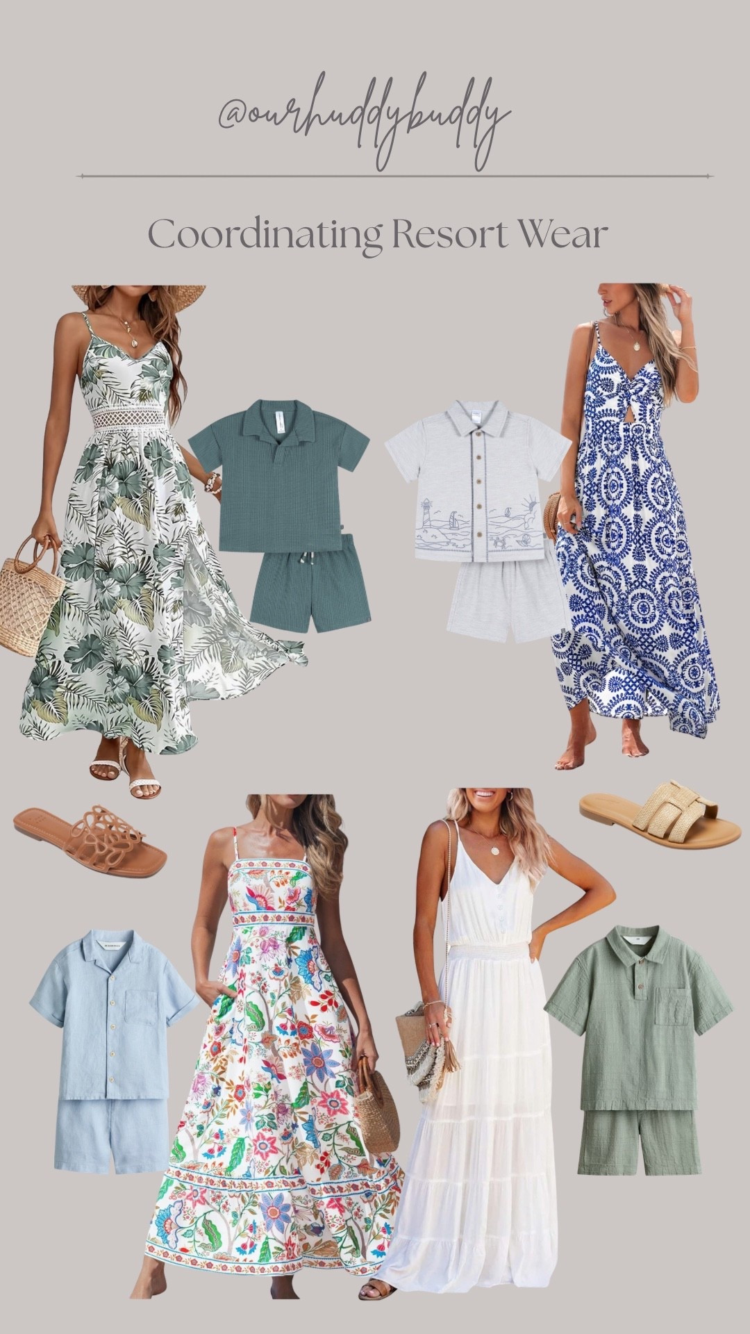 What Huddy and I wore to dinner at our resort in Mexico.
We had so much fun coordinating our outfits!

#maxidress #resortwear #beachdresses #resortootd

#LTKootd #LTKmomlife #LTKgrwm