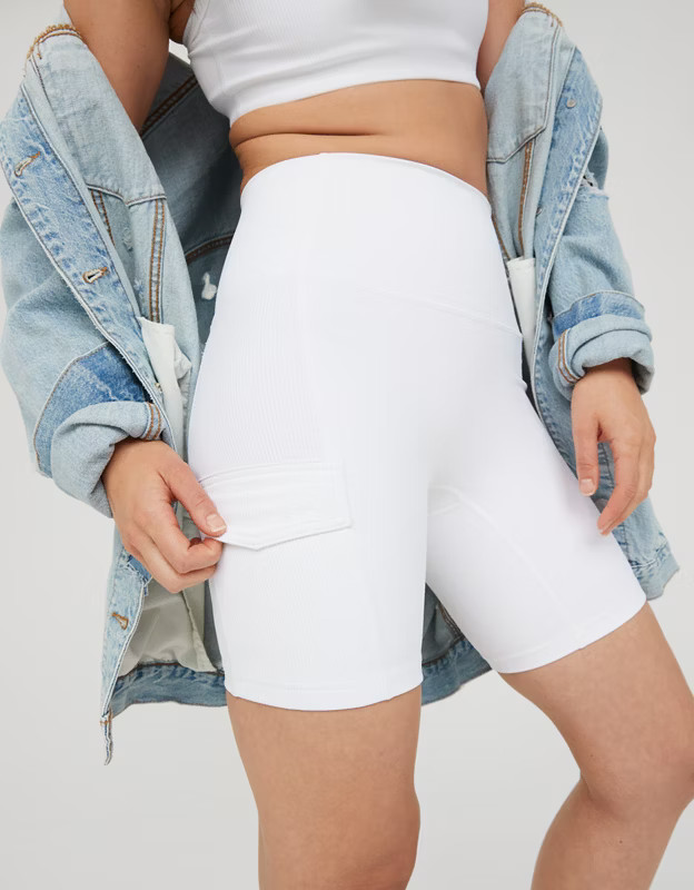 OFFLINE Goals Ribbed 7"  Cargo Pocket Bike Short | American Eagle Outfitters (US & CA)