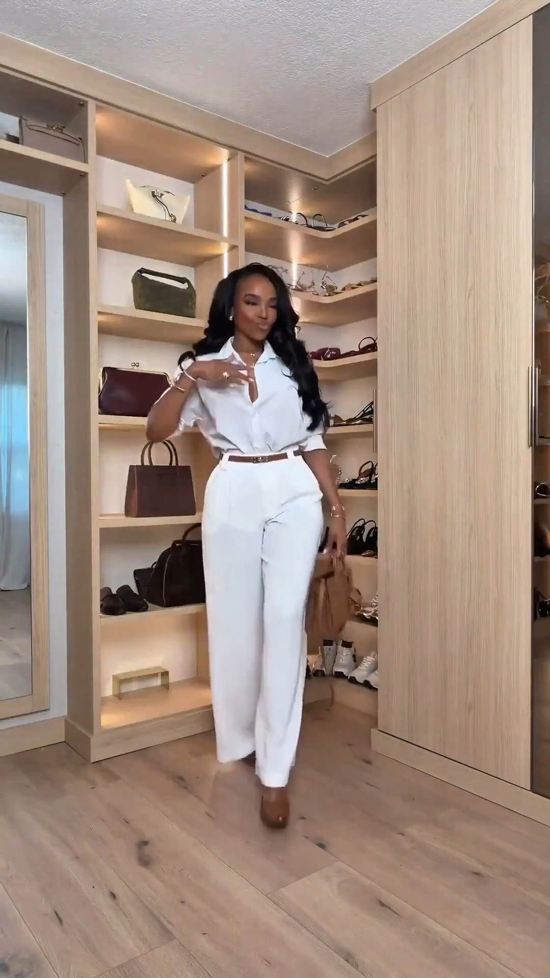 Scroll to shop! ✨ Everything from this look is linked below. 👇🏽    Wearing: Size Small | 5’4” | 140 lbs  📲   Download the FREE LTK app & follow me (@kirasfashionfinds) to shop all my daily finds.  #LTKootd #LTKPetite #LTKU