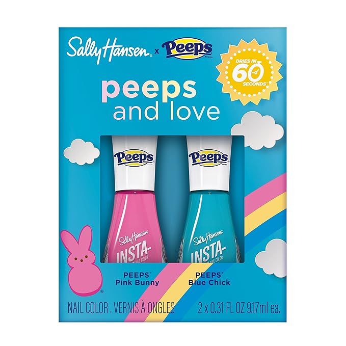 Sally Hansen Insta-Dri x PEEPS® Nail Polish Collection - PEEPS® & Love Duo Pack, 0.31 fl oz | Amazon (US)