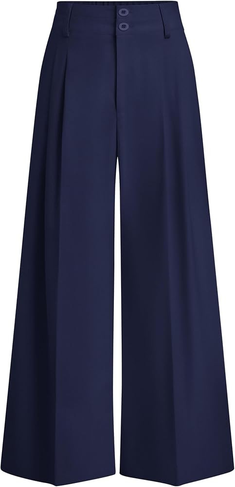 PRETTYGARDEN Women's High Waisted Wide Leg Dress Pants | Amazon (US)