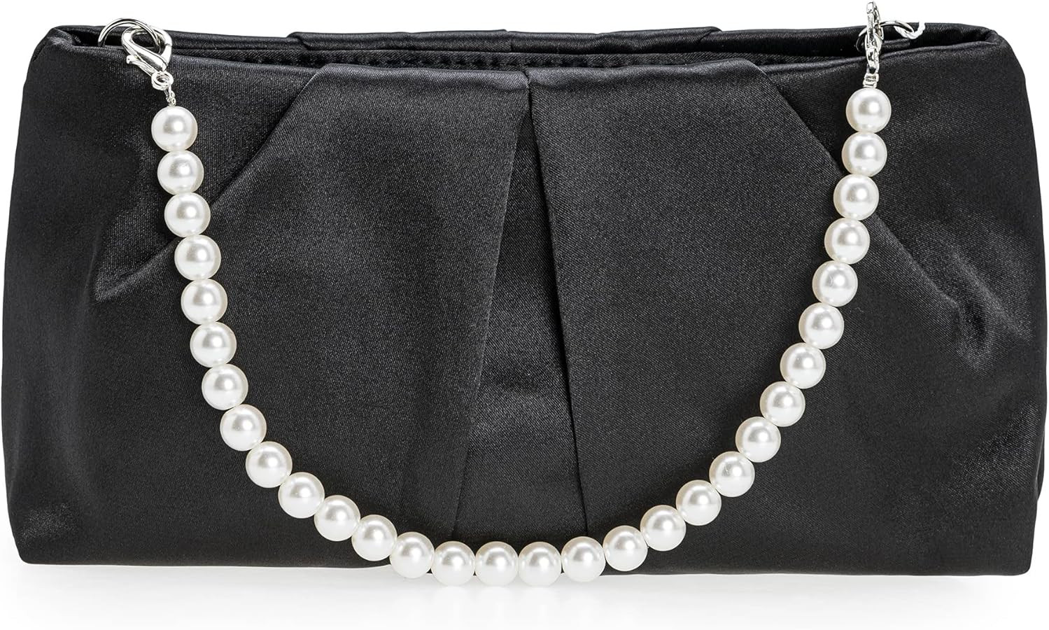 CHARMING TAILOR Evening Bag Women Wedding Party Handbag Small Dressy Formal Purse Pleated Satin C... | Amazon (US)