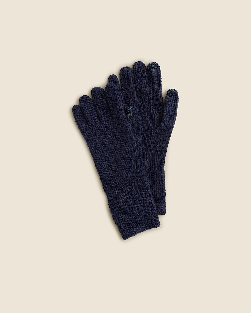 Ribbed tech-touch gloves in Supersoft yarn | J. Crew US