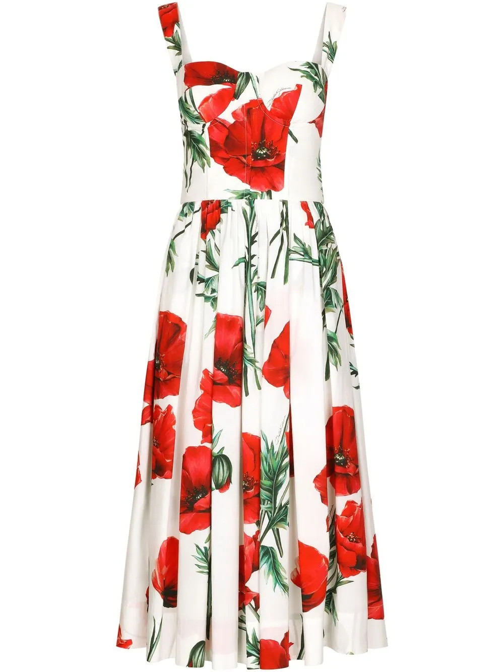 floral-print midi dress | Farfetch Global