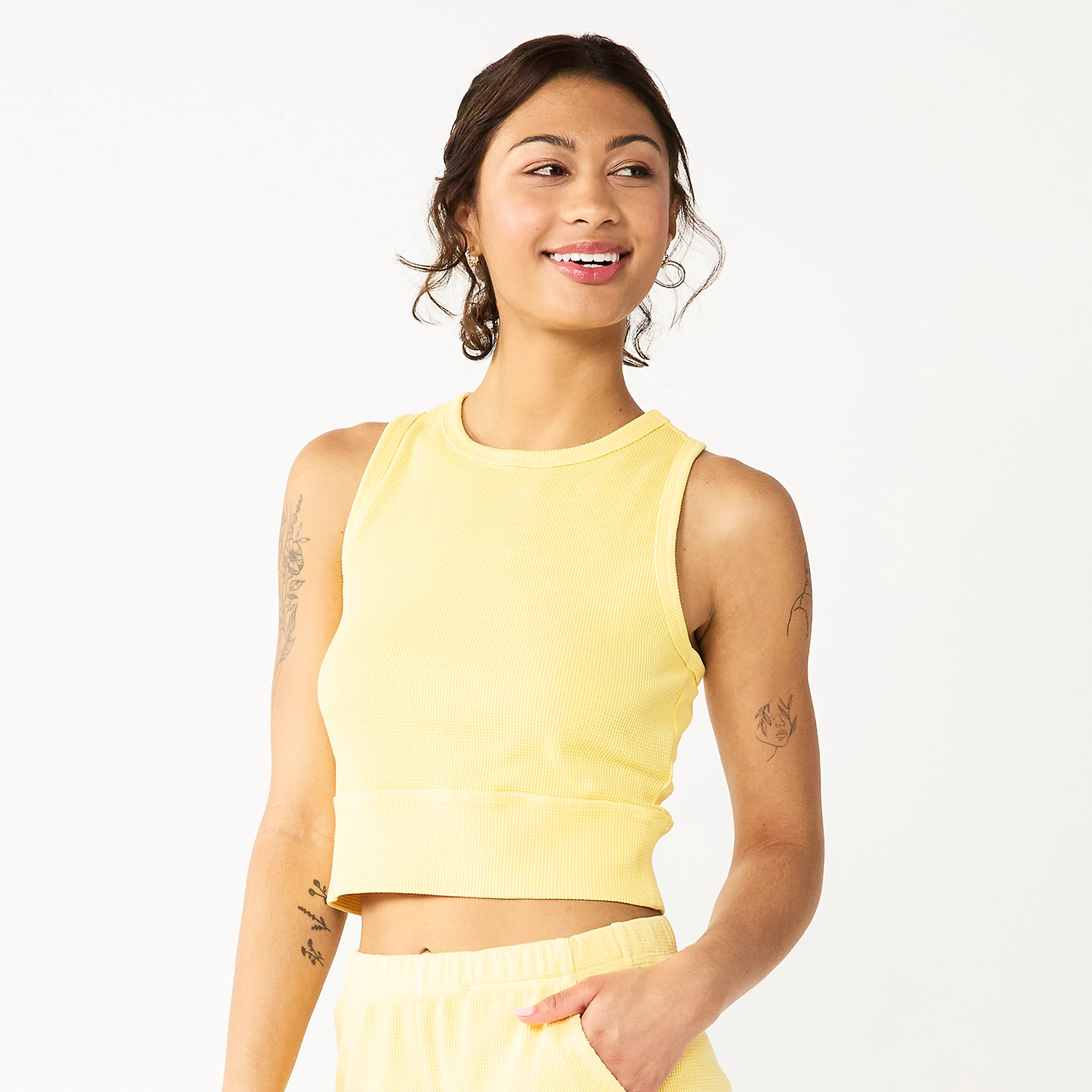 Juniors' SO® Waffle Tank | Kohl's