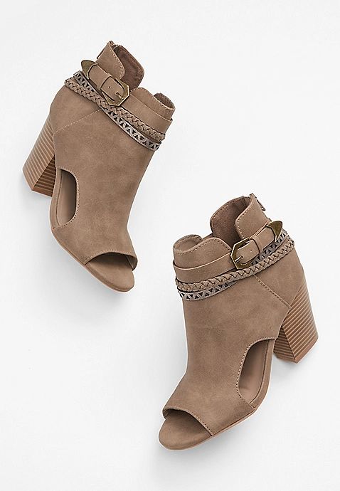 Sabrina Open Toe Ankle Boot | Maurices